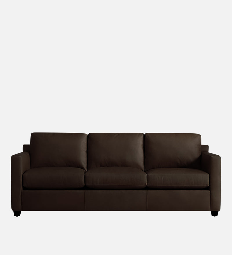 Olive Leatherette 1 Seater Sofa