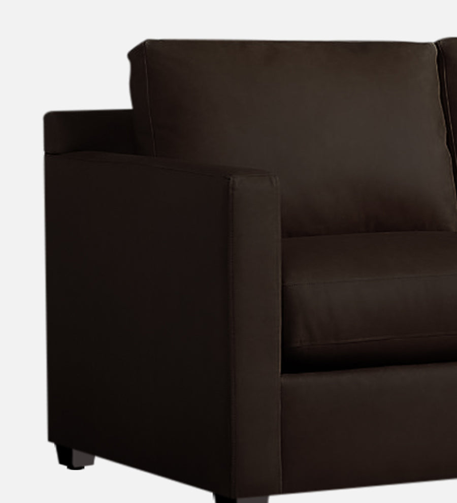 Olive Leatherette 1 Seater Sofa