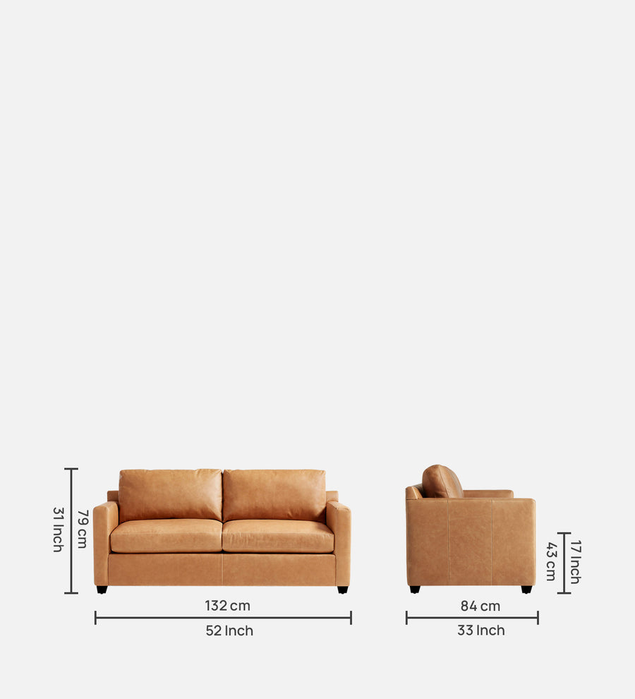 Olive Leatherette 1 Seater Sofa