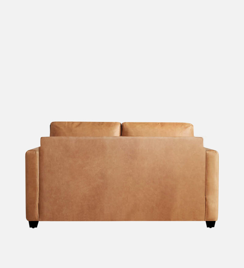 Olive Leatherette 1 Seater Sofa