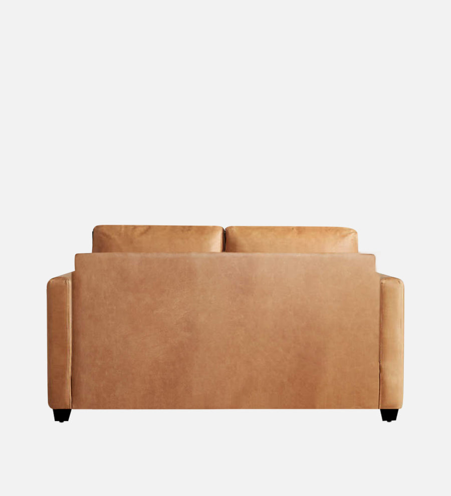 Olive Leatherette 1 Seater Sofa