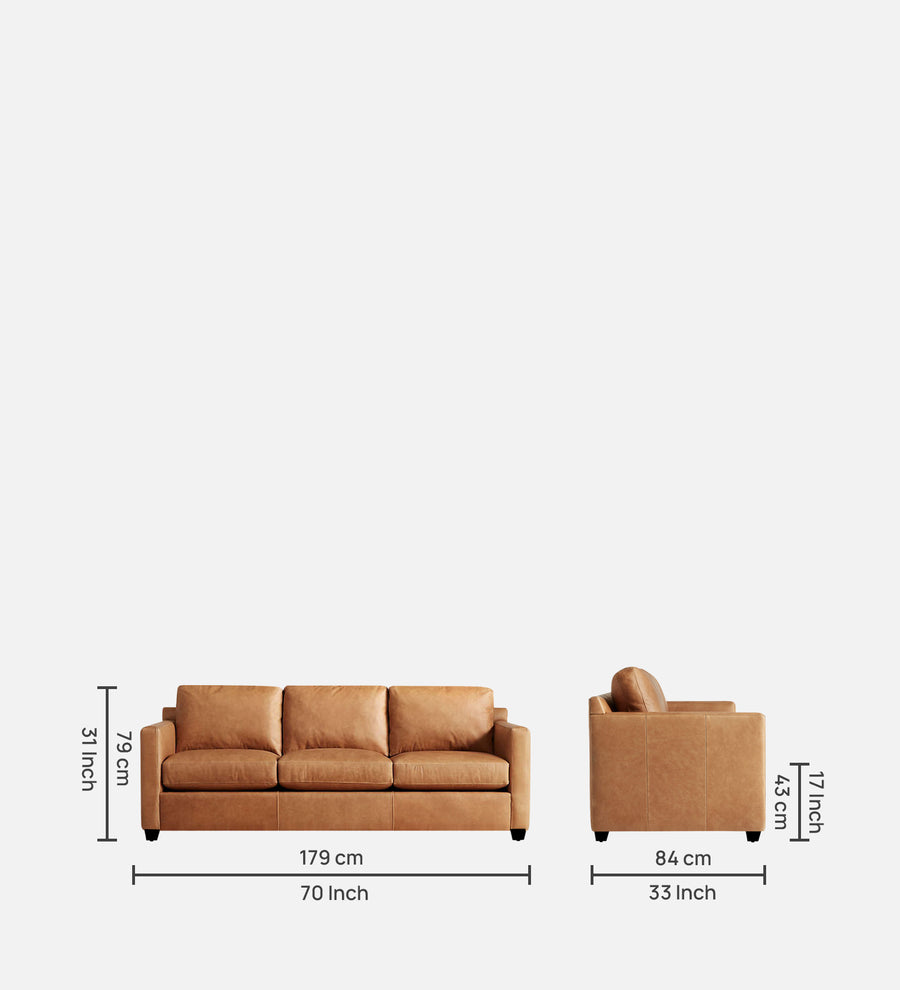 Olive Leatherette 1 Seater Sofa