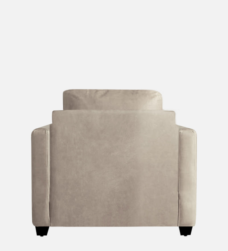 Olive Leatherette 1 Seater Sofa