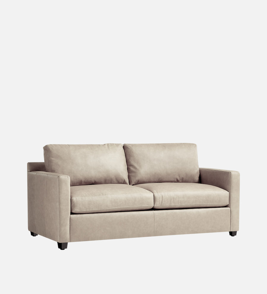 Olive Leatherette 1 Seater Sofa