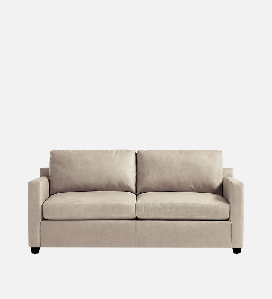Olive Leatherette 1 Seater Sofa