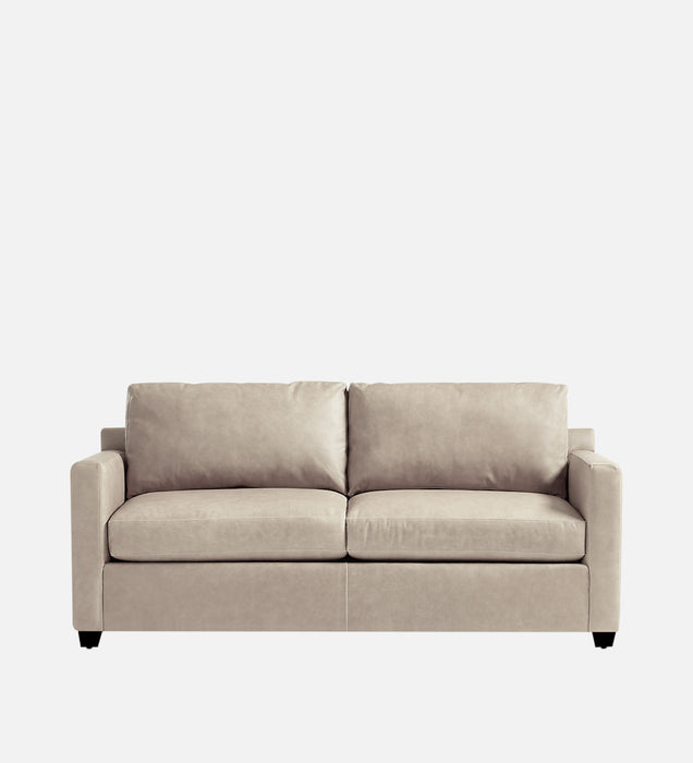 Olive Leatherette 1 Seater Sofa