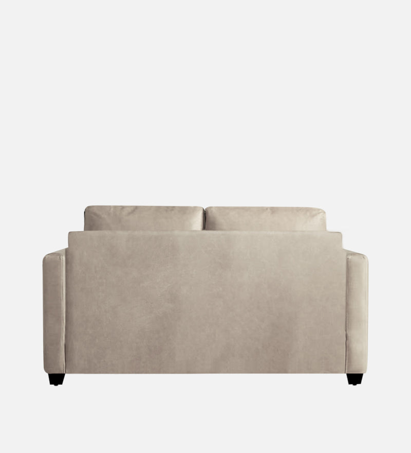 Olive Leatherette 1 Seater Sofa