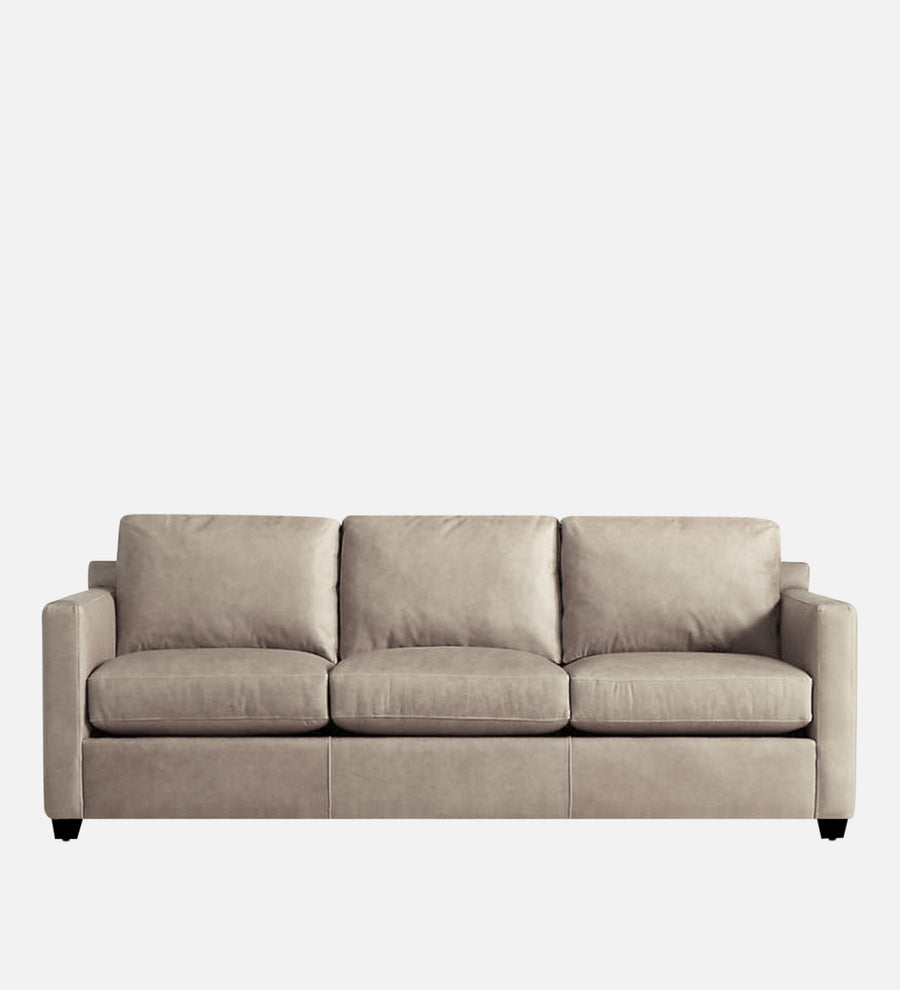 Olive Leatherette 1 Seater Sofa