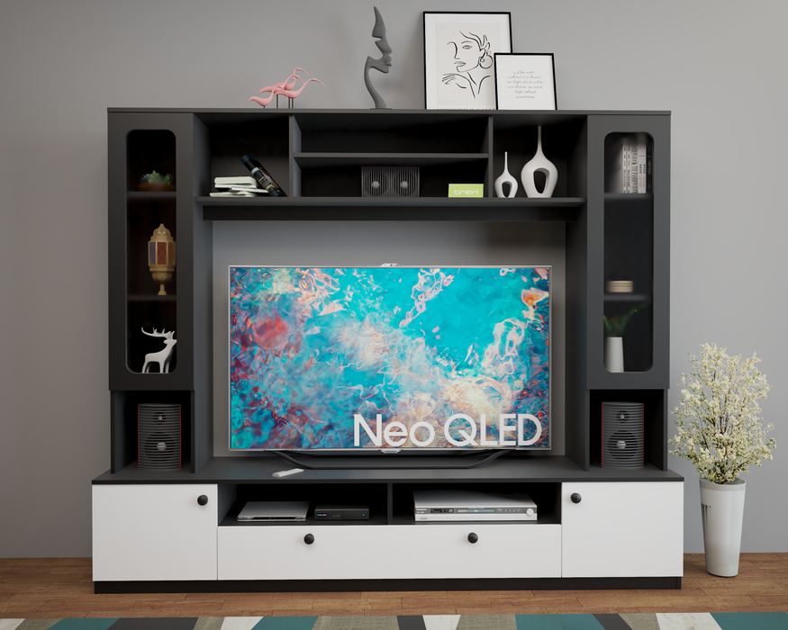 Luxury Oliver Engineered Wood TV Entertainment Unit - Wenge