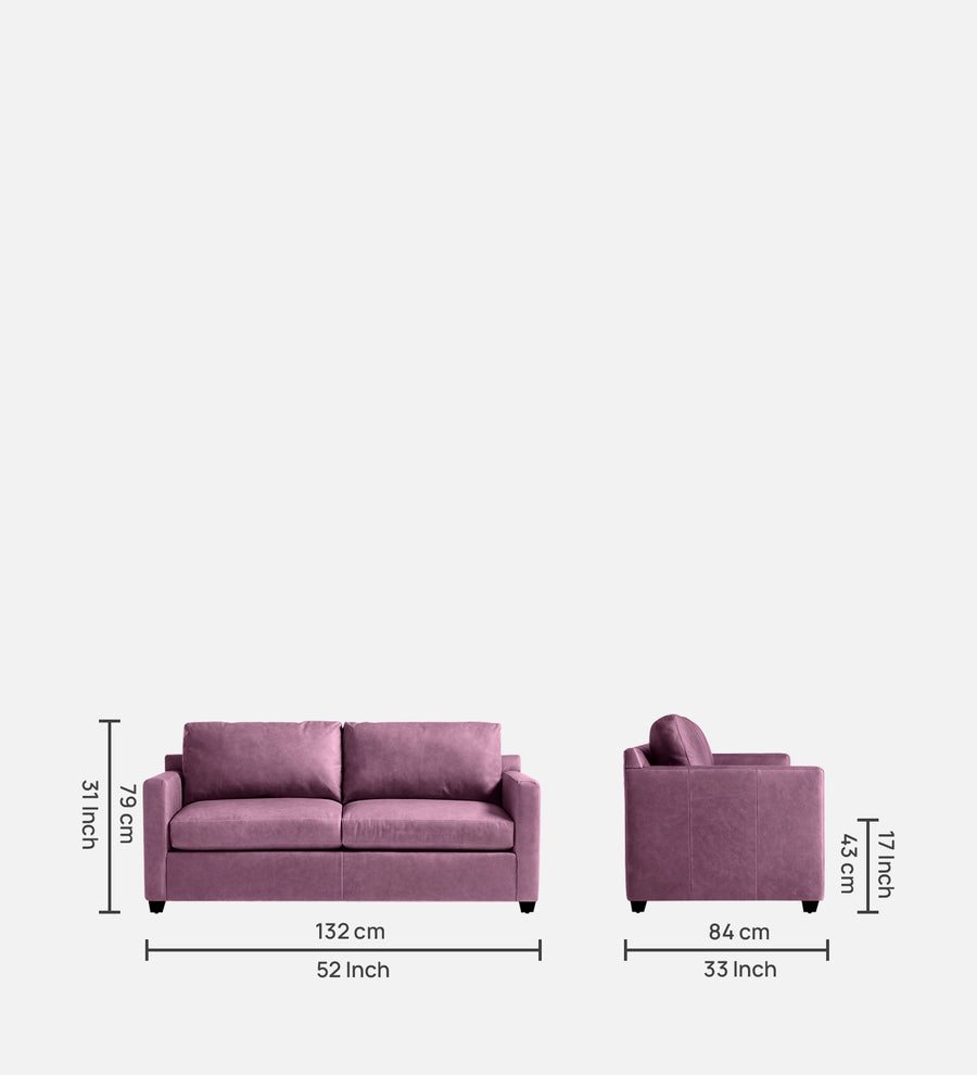 Olive Leatherette 1 Seater Sofa