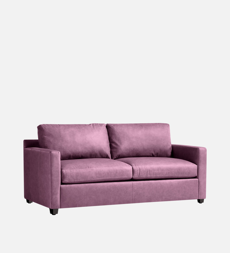 Olive Leatherette 1 Seater Sofa