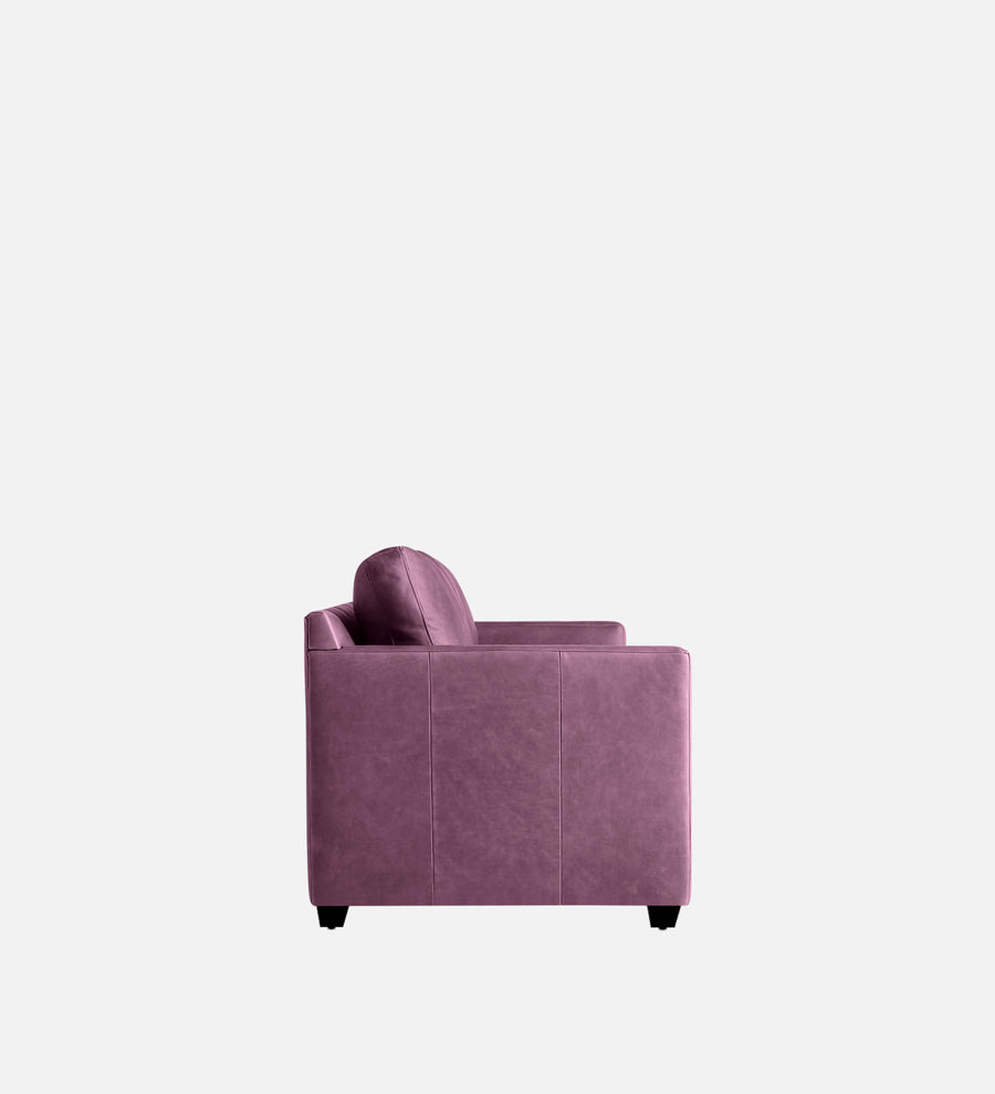 Olive Leatherette 1 Seater Sofa