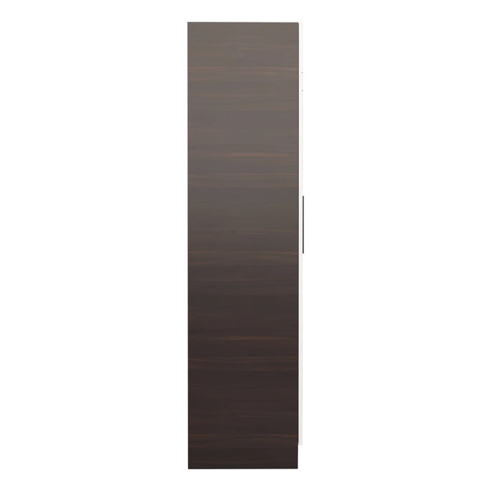 Mustang 4 Door Wardrobe 2 Tone In Dark Maple & Frosty White Colour