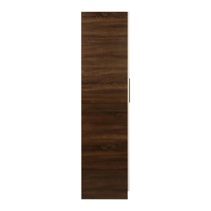 Ozone Engineered Wood 4 Door Wardrobe (Finish Color - Baton Oak Two Tone, Knock Down)