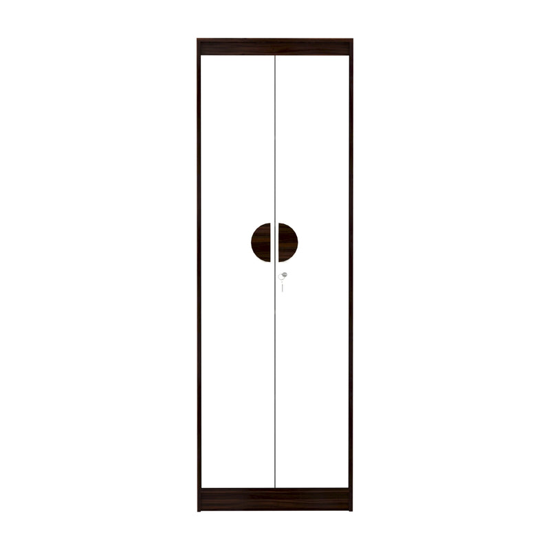 Calypso Milky Maple 2 Tone Engineered Wood 2 Door Wardrobe (Finish Color - Milky Maple 2 Tone, Knock Down)