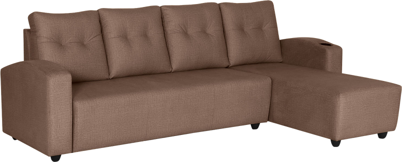 Topaz Fabric Sectional Sofa 6 Seater RHS/LHS